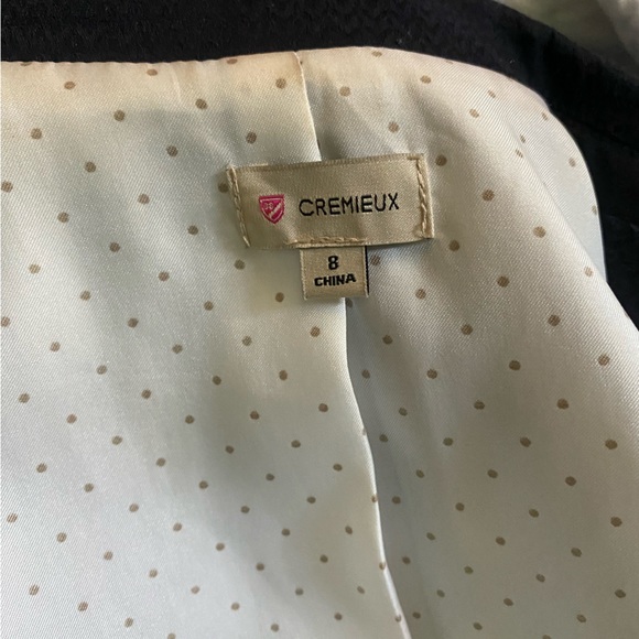 Cremieux Navy Blazer with Gold buttons. Women’s 8 business lined jacket, work - Picture 11 of 15